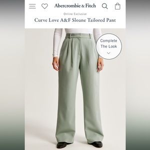 Curve Love A&F Sloane Tailored Pant